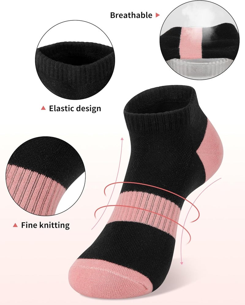 Darller 6 Pairs Ankle Socks for Women - Lightweight Low Cut No Show Casual Cotton Socks Breathable - Image 3